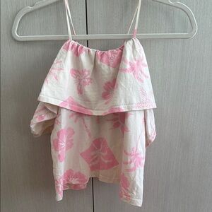 Pink Floral Kids Top
